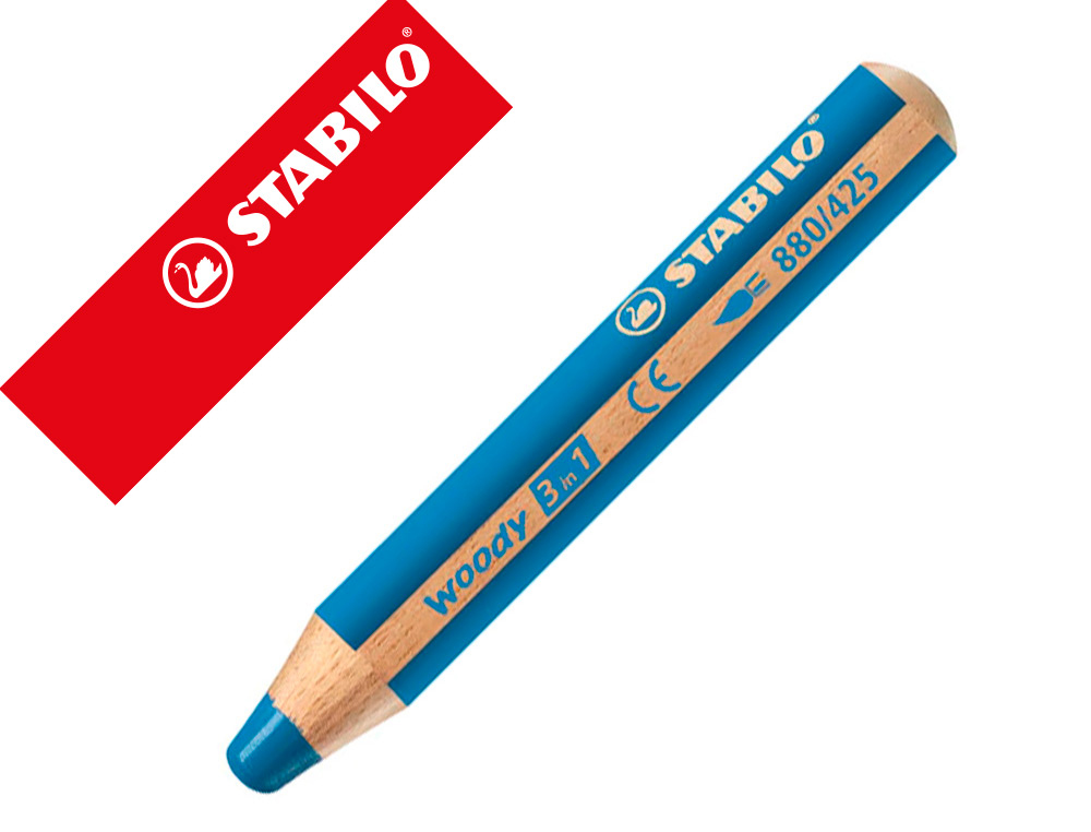 STABILO - Etui de 6 Crayons aux talents multiples woody 3 en 1 +  taille-crayons : : Fournitures de bureau