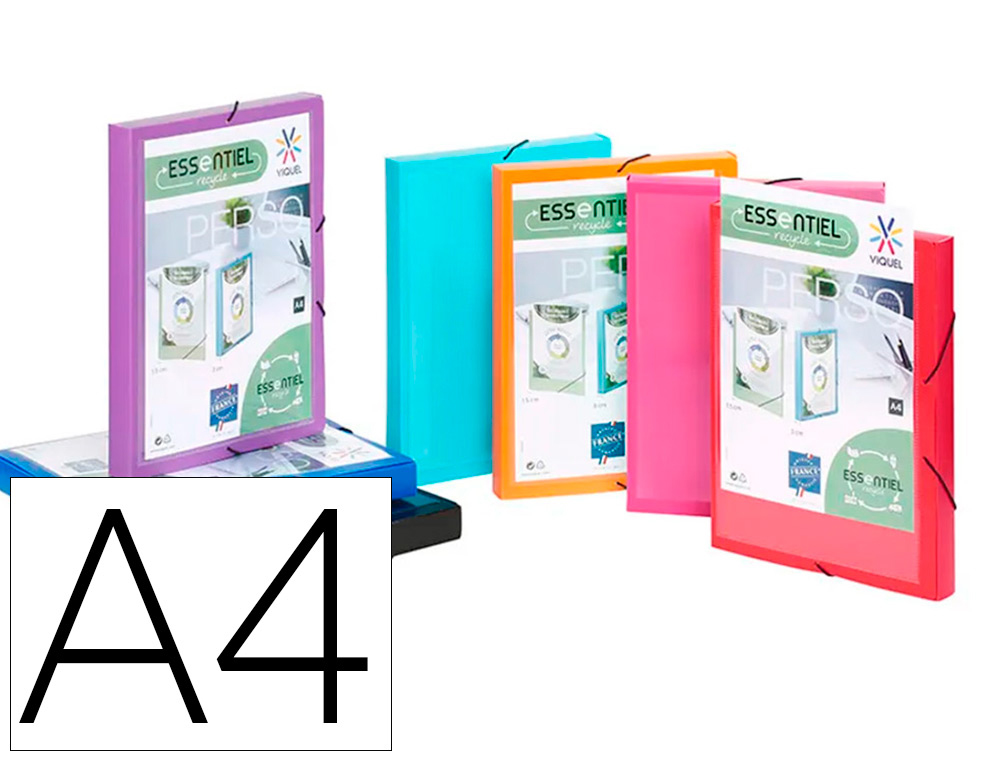 6 intercalaires a4 maxi pour classeur maxi ou classeur à levier happy fluo  multicolore Viquel