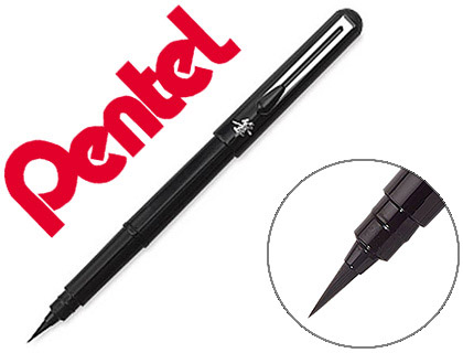 Pentel, Cartouches de rechange pour Pocket Brush, set de 4 noir