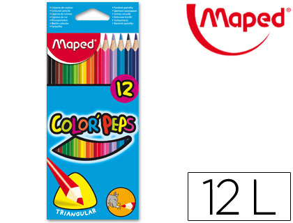 Étui de 6 Crayons de couleur - Assortiment MAPED Color'Peps Dessin