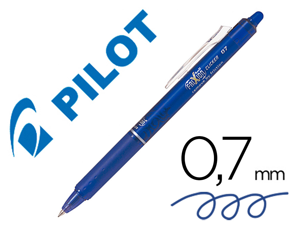 PILOT Stylo feutre Fineliner FRIXION Effaçable bleu x 12 - Stylo