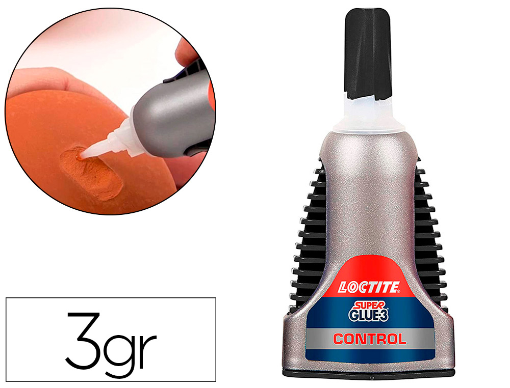 COLLE RAPIDE LOCTITE CONTROL LIQUIDE BOUTON PRESSOIR BOUCHON SCURIT TUI RIGIDE PRISE ULTRA-RAPIDE FLACON 3G