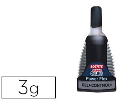 COLLE RAPIDE LOCTITE CONTROL POWER FLEX BOUTON SCURIT IDALE COLLAGES VERTICAUX FORMULE ENRICHIE CAOUCTCHOUC FLACON 3G