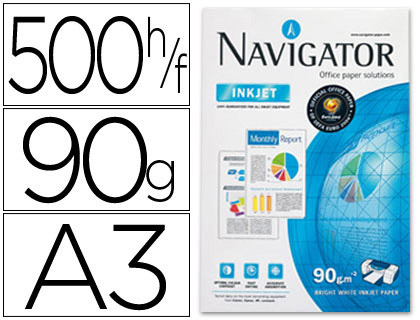 PAPIER NAVIGATOR MULTIFONCTION EXPRESSION A3 90G/M2 BLANCHEUR 169 OPACIT 96 RIGIDIT 120 500 FEUILLES