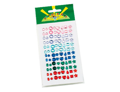STRASS L'UNIVERS DE PIWI AUTOCOLLANTS COLORIS ASSORTIS BLISTER 96 UNITS