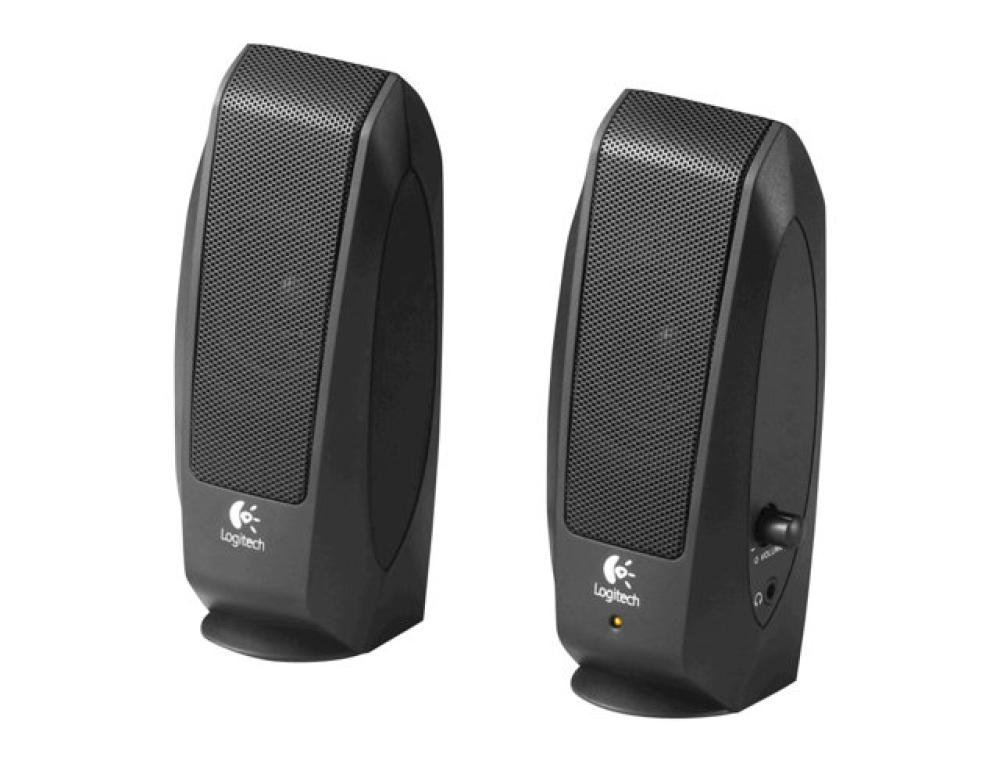 HAUT-PARLEURS LOGITECH S120 ULTRA-MINCE STRO ENTRE     3,5MM 68X64X158MM COLORIS     NOIR LC03991