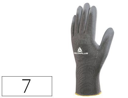 GANT TRICOT DELTAPLUS POLYAMIDE PAUME ENDUITE POLYURTHANE JAUGE 13 COLORIS GRIS TAILLE 7 PAIRE