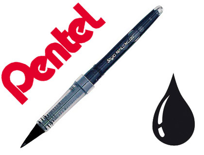 RECHARGE PENTEL FEUTRE TRADIO STYLO REFILL MLJ20 LARGEUR MOYENNE COLORIS NOIR