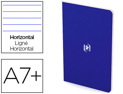 CARNET AGRAF OXFORD POCKET NOTES 9X14CM 48 PAGES 90G COLORIS BLEU-ROI