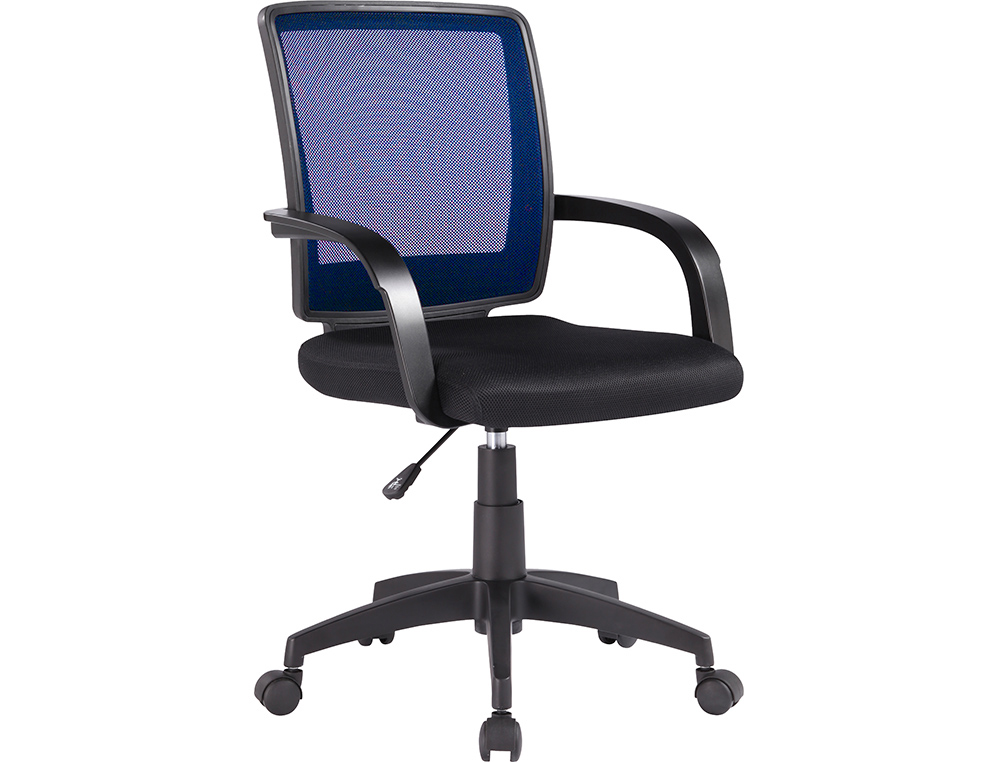CHAISE BUREAU Q-CONNECT ROTATIVE BASE NYLON MAILLE    MAXIMUM SUPPORTE 120KG        900+100X560X570MM COLORIS BLEU