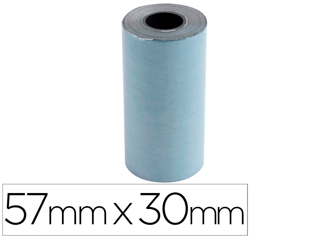 BOBINE THERMIQUE EXACOMPTA EXABLUE TPE 57X30MM 55G       LONGUEUR 9M IMPRESSION VERSO  TRES LONGUE CONSERVATION