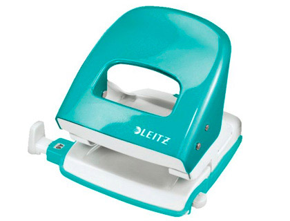 PERFORATEUR LEITZ MTAL CAPACIT PERFORATION 30F 2 TROUS COLORIS MENTHE 107X100X137MM