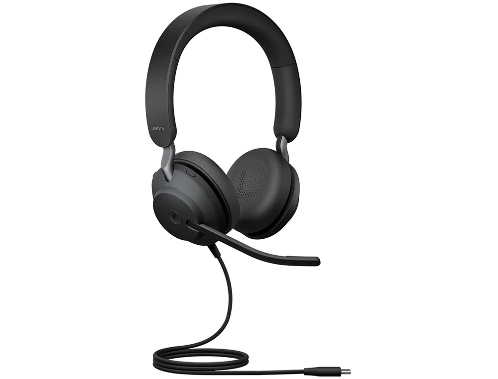 CASQUE FILAIRE JABRA EVOLVE 2 40 DUO MS USB-A MICRO CASQUE  ISOLATION ACOUSTIQUE