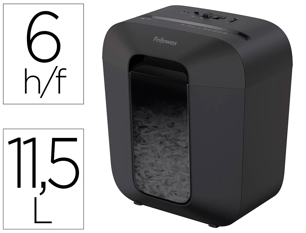 DESTRUCTEUR DE DOCUMENTS FELLOWES LX 25. CORBEILLE DE  11,5L