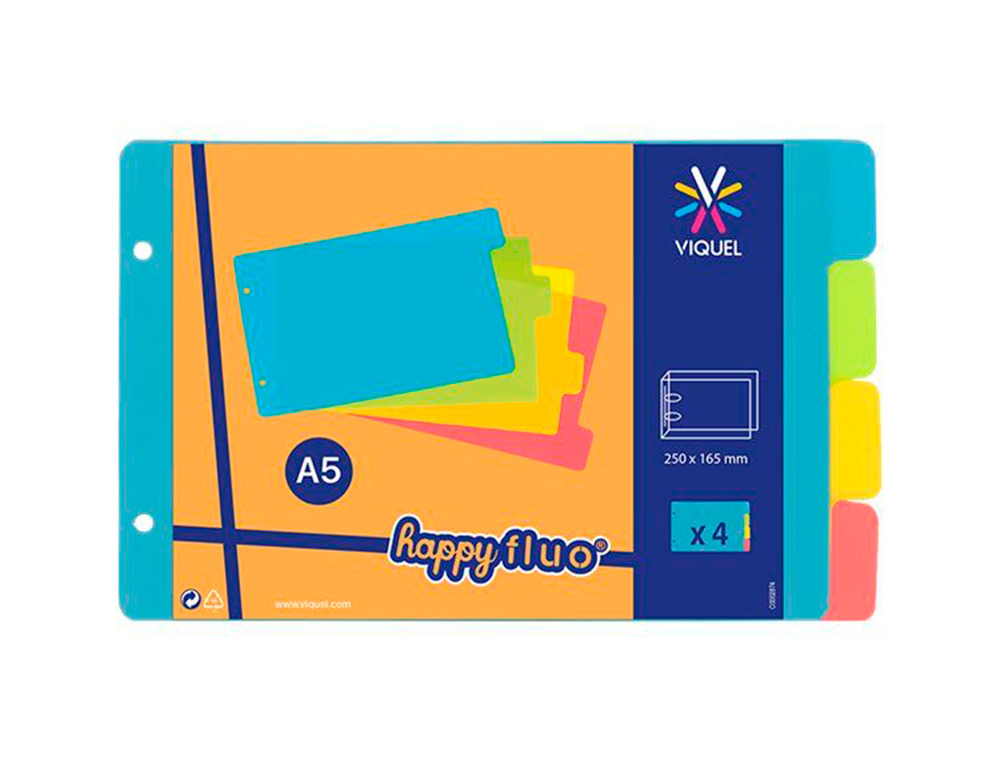 Enveloppes A4 Happy Fluo – Viquel