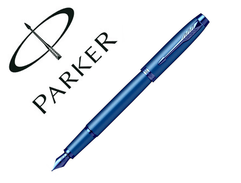 STYLO PLUME PARKER IM MONOCHROME BLEU POINTE        MOYENNE ENCRE BLEU ETUI       CADEAU
