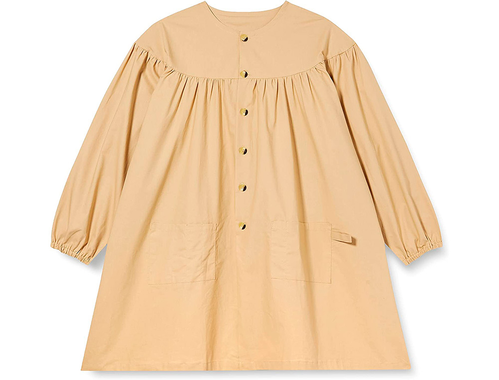 BLOUSE PEINTURE A L'ANCIENNE OZ INTERNATIONAL L-XL COTON   COLORIS BEIGE