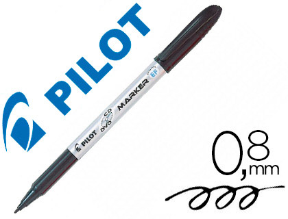 STYLO-FEUTRE PILOT CD MARKER RECYCL CRITURE LARGE 0.8MM SPCIAL CD/DVD RSISTANT EAU LUMIRE COLORIS NOIR
