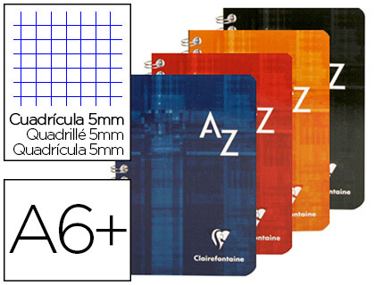 RPERTOIRE CLAIREFONTAINE RELIURE INTGRALE PAPIER VLIN VELOUT COUVERTURE LAVABLE 110X170MM 180 PAGES 90G 5X5MM