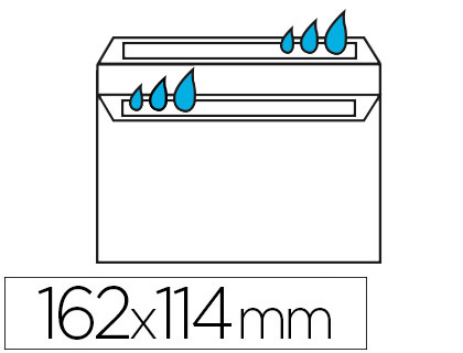 ENVELOPPE CONOMIQUE C6 114X162MM 80G AUTOCOLLANTE COLORIS BLANC BOTE 500 UNITS