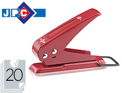 PERFORETTE WONDAY 1 TROU CAPACIT PERFORATION 20F COLORIS ROUGE OU BLEU 93X25X70MM
