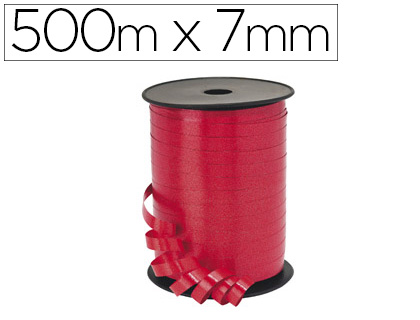 BOBINE BOLDUC LISSE 500MX7MM COLORIS ROUGE