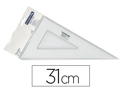 QUERRE STAEDLER MARS PLEXIGLAS NON GRADUE 60 DEGRS 31CM BORDS ANTI-TCHES 1 BISEAU GRAV INEFFAABLE