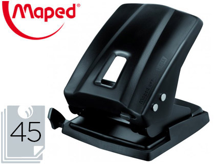 PERFORATEUR MAPED ESSENTIALS MTAL E4044 CAPACIT PERFORATION 40 FEUILLES 2 TROUS RGLETTE MULTI FORMATS 140X117MM