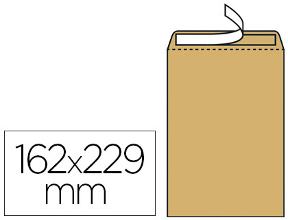POCHETTE KRAFT GPV ADHSIVE CONOMIQUE C5 162X229MM 85G SACHET 25 UNITS