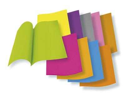 SOUS-CHEMISE EXACOMPTA ROCK'S 220X310MM 80G COLORIS ASSORTIS PACK 30 UNITS
