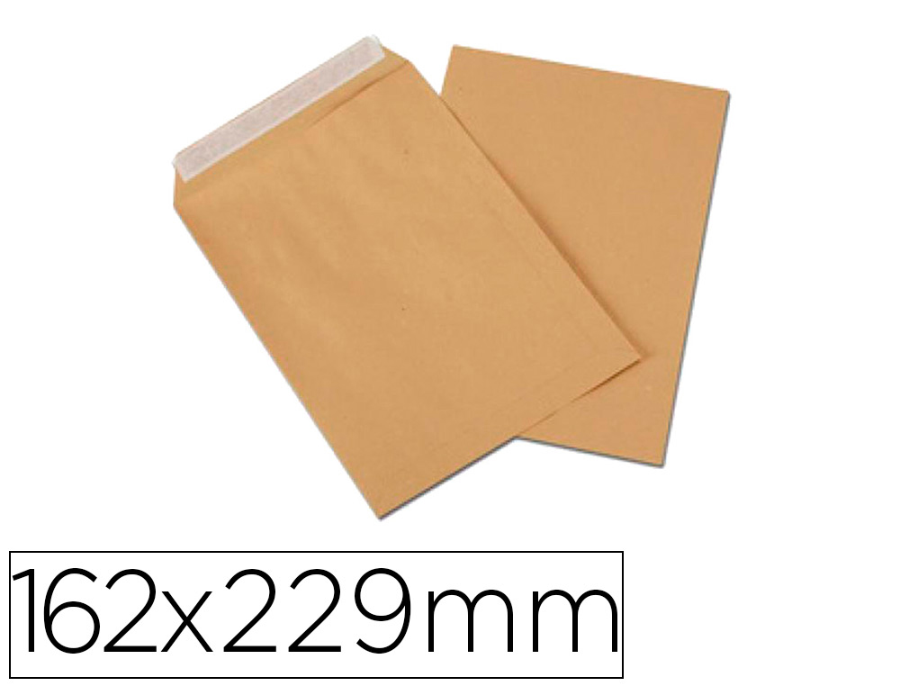 POCHETTE KRAFT GPV ADHSIVE CONOMIQUE C5 162X229MM 90G BOTE 500 UNITS