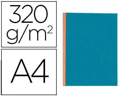 CHEMISE EXACOMPTA CARTE 240X320MM 320G DOCUMENTS A4 210X297MM SOUFFLET DOS TOIL 30MM COLORIS BULLE
