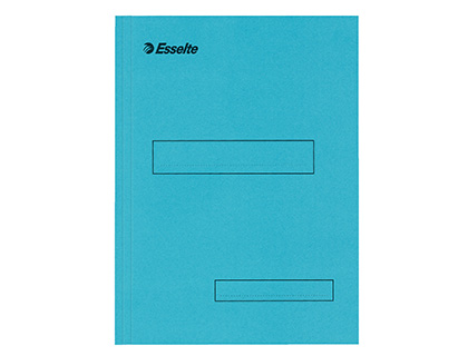 SOUS-CHEMISE ESSELTE CARTON KRAFT 160G 230X310MM A4 2 RABATS COLORIS BLEU