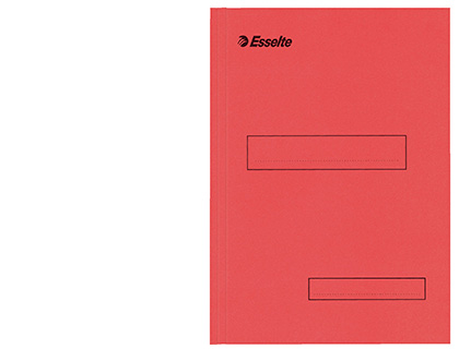 SOUS-CHEMISE ESSELTE CARTON KRAFT 160G 230X310MM A4 2 RABATS COLORIS ROUGE