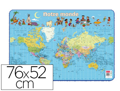 POSTER BOUCHUT GRANDRMY MONDE 52X76CM 150G PELLICUL EFFAABLE  SEC