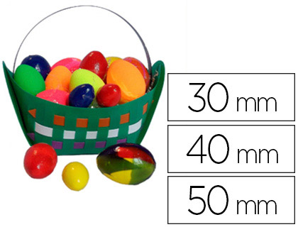 OEUF STYROPOR MIXTE  DCORER ASSORTIMENT 50X30MM 30X40MM 20X50MM BOTE 100 UNITS