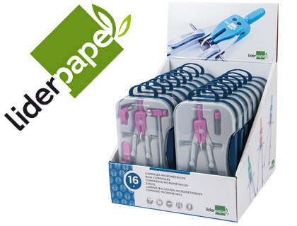 COMPAS LIDERPAPEL SCOLAIRE ADAPTATEUR PRSENTOIR 16U