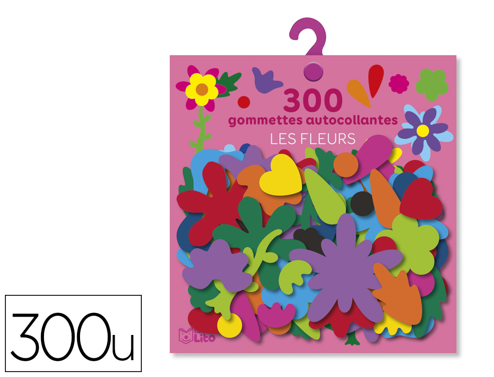 LITO DIFFUSION Boîte de 200 gommettes géantes pour les tout-petits, 12  formes. A partir de 18 mois