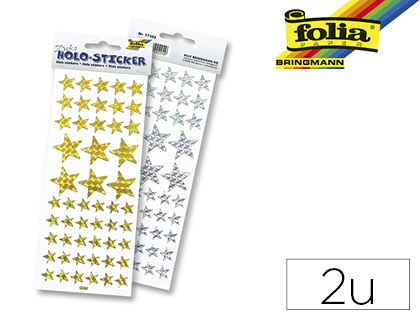 STICKER FOLIA HOLOGRAPHIQUE FORME TOILE PAQUET 2 UNITS