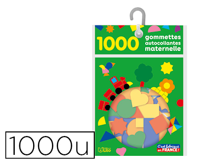 GOMMETTE AUTOCOLLANTE DITIONS LITO MATERNELLE SACHET 1000 UNITS
