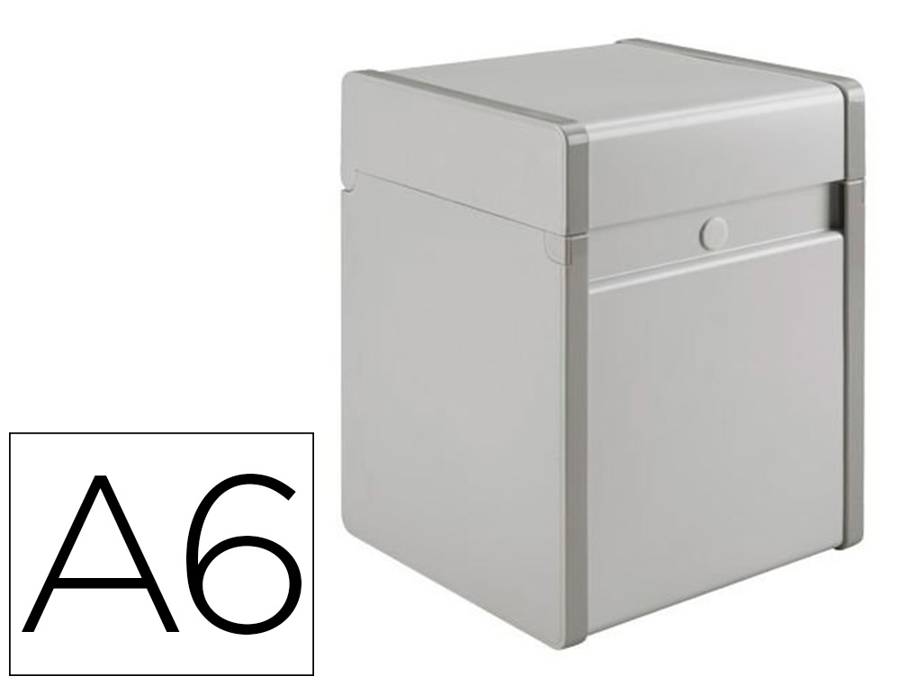 BOTE FICHES PROVENCE METAL LAQU BLANC CTS EN PLAS     TIQUE COULEUR 100X150MM DOCUMENTS A6 CAPACIT 500 FICHES