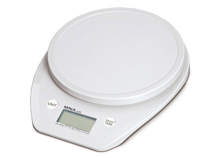 PSE-LETTRES MAULGOAL  PILES 5KG PILE AA FOURNIE DIAMTRE PLATEAU 150MM DIMENSIONS 160X200X30MM BLANC