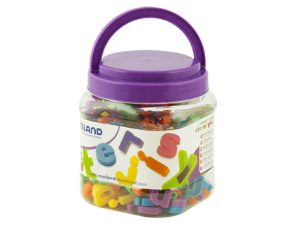 JEU MINILAND LETTRES MINUSCULES MAGNTIQUES POT DE 160 PICES