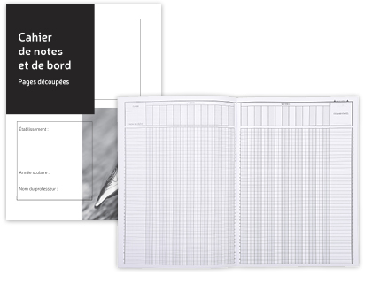 CAHIER DE NOTES ET DE BORD LE DAUPHIN PROFESSEUR 26 MATIRES PAPIER 90G 48 PAGES
