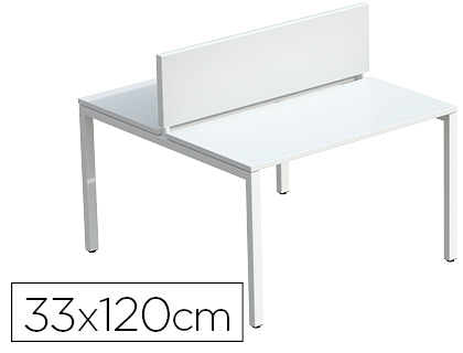 PANNEAU CRAN PAPERFLOW 33X120CM COLORIS PROFIL BLANC TISSU BLANC