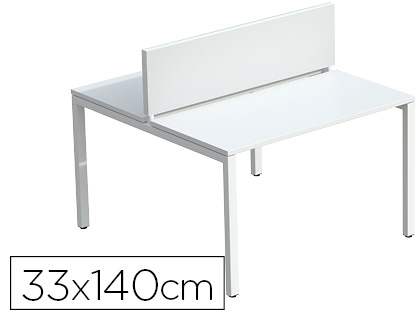 PANNEAU CRAN PAPERFLOW 33X140CM COLORIS PROFIL BLANC TISSU BLANC