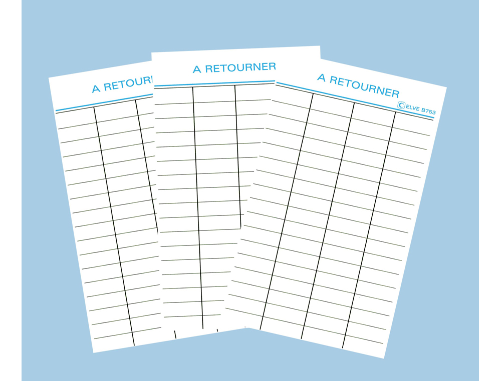 FICHE BIBLIOTHQUE ELVE BRISTOL  RETOURNER 180G FORMAT 125X75MM PAQUET 100 UNITS COLORIS BLANC