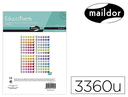 GOMMETTE DUCATIVE MAILDOR EMOTICONE 160X210MM SACHET 3360 UNITS