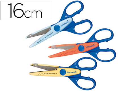 CISEAUX  CRANTER LIDERPAPEL 3 TYPES DE COUPE ZIG-ZAG/PETITE ONDE/GRANDE ONDE 16CM
