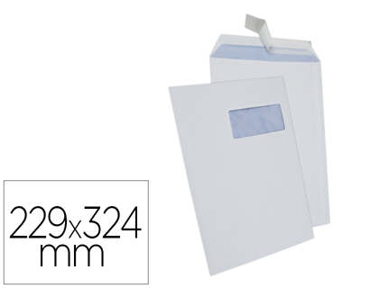 POCHETTE GPV CONOMIQUE BLANCHE 90G C4 229X324MM FENTRE 50X110MM BOTE 250 UNITS